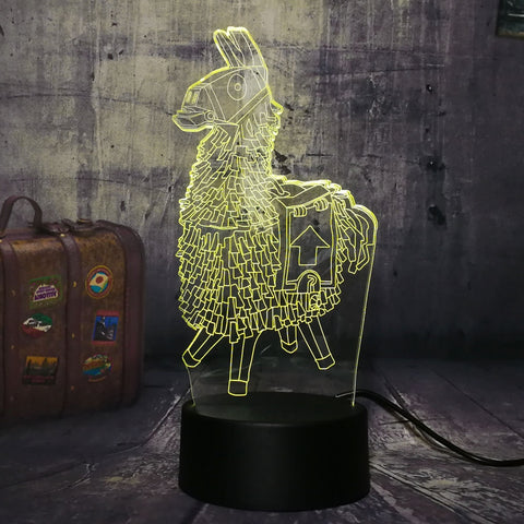 WOODEN HORSE LAMP