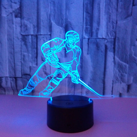 HOCKEY PLAYER LAMP